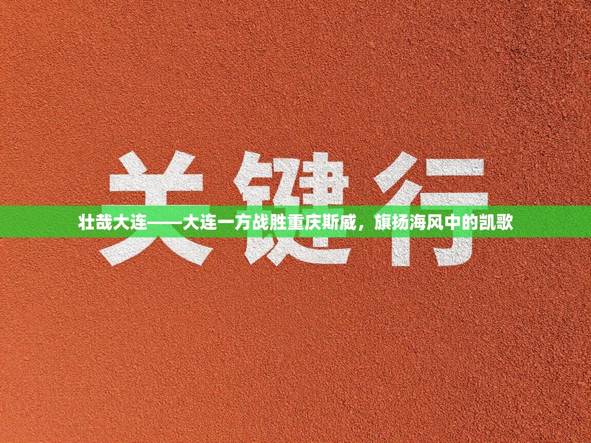 壮哉大连——大连一方战胜重庆斯威，旗扬海风中的凯歌  第1张